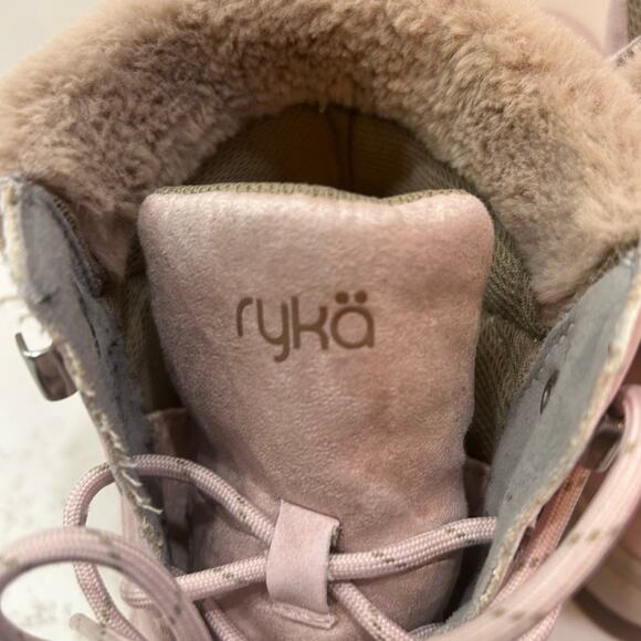 Fairy-core Ryka Water-Repellent Suede Faux Fur Winter Boots Pink – Women’s 8.5 - Picture 5 of 6